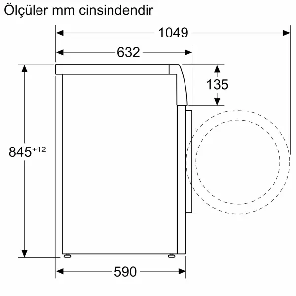 Profilo CGK252ZSTR Çamaşır Makinesi 10 kg maks. 1200 dev./dak., Gümüş - görsel 8