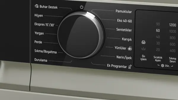 Profilo CGK252ZSTR Çamaşır Makinesi 10 kg maks. 1200 dev./dak., Gümüş