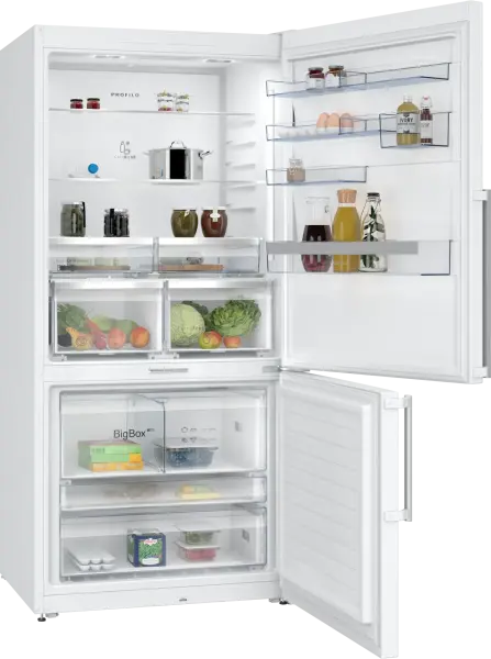 Profilo BD3086WCFP Alttan Donduruculu Buzdolabı 186 x 86 cm Beyaz, Total No Frost