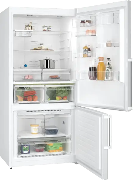 Profilo BD3086WECN Alttan Donduruculu Buzdolabı 186 x 86 cm Beyaz, Total No Frost