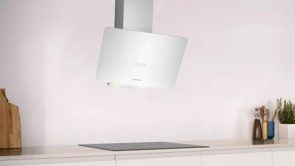 Profilo DVK6J429 Duvar Tipi Davlumbaz 60 cm Beyaz Cam Yüzey, Beyaz