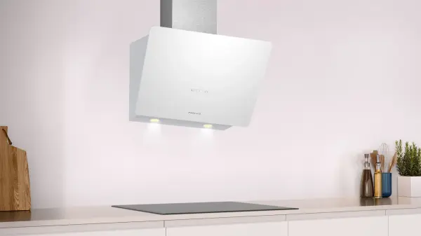 Profilo DVK6J629 Duvar Tipi Davlumbaz 60 cm Beyaz Cam Yüzey, Beyaz - görsel 2