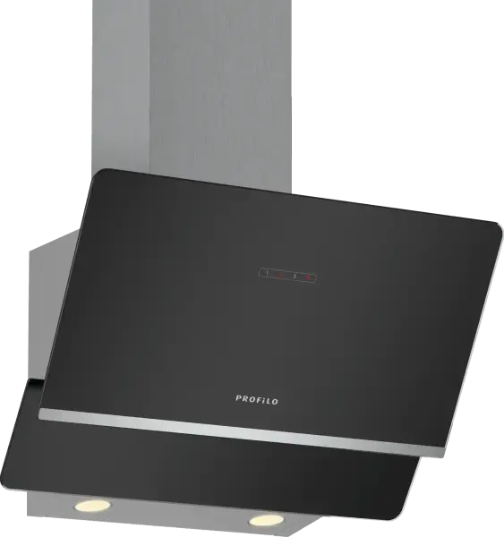 Profilo DVK6J661 Duvar Tipi Davlumbaz 60 cm Siyah Cam, Siyah