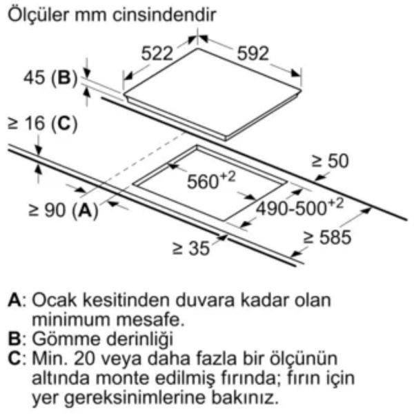 Profilo OR06ET011 Elektrikli Ocak 60 cm Siyah