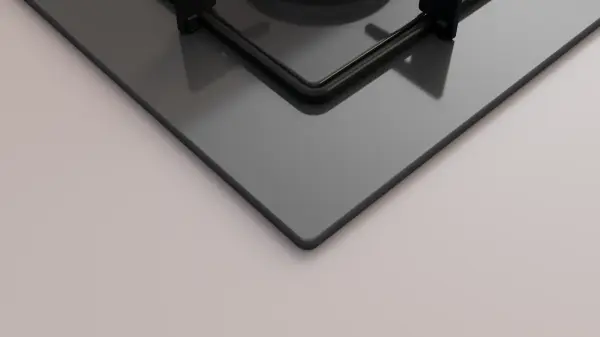 Profilo OE37P9P10D Gazlı Ocak 67 cm Sert cam, Platin gri - görsel 4