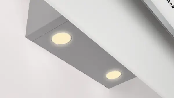 Profilo DVK8J621 Duvar Tipi Davlumbaz 80 cm Beyaz Cam Yüzey, Siyah - görsel 4