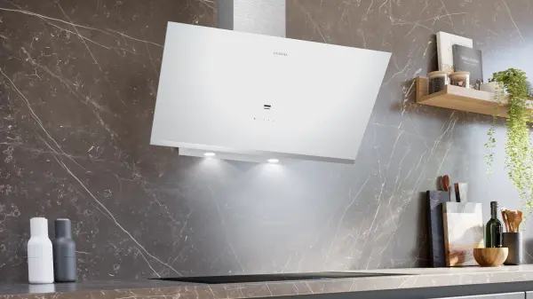 Siemens LC97KPJ20T iQ500 Duvar Tipi Davlumbaz 90 cm Beyaz - görsel 2
