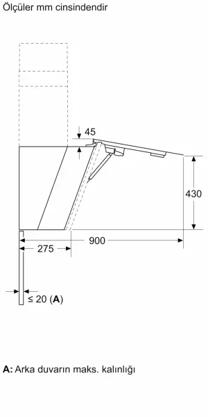 Siemens LC91KLT60 iQ700 Duvar Tipi Davlumbaz 90 cm Siyah Cam - görsel 7