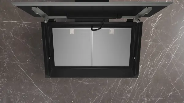 Siemens LC91KLT60 iQ700 Duvar Tipi Davlumbaz 90 cm Siyah Cam - görsel 6