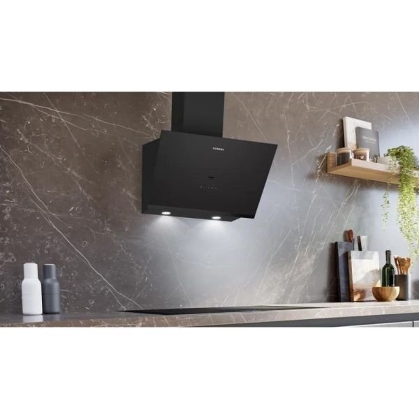 Siemens LC67KPJ30T iQ500 Duvar Tipi Davlumbaz 60 cm Siyah Cam