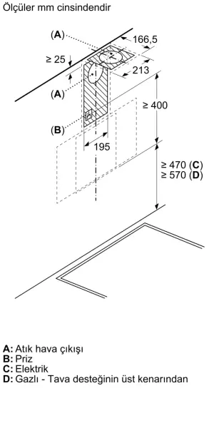 Siemens LC64KPJ60T iQ100 Duvar Tipi Davlumbaz 60 cm Siyah Cam - görsel 6