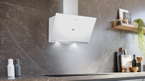 Siemens LC67KPJ20T iQ500 Duvar Tipi Davlumbaz 60 cm Beyaz Cam Yüzey - görsel 2