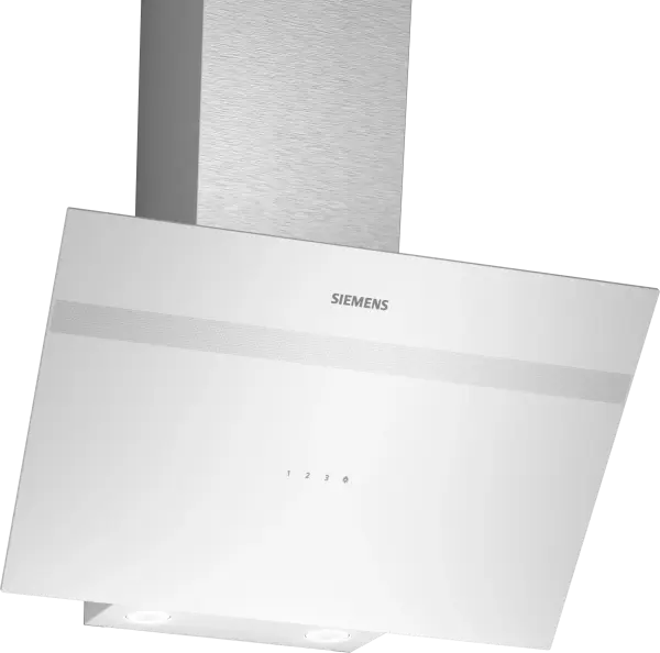 Siemens LC64KPJ20T iQ100 Duvar Tipi Davlumbaz 60 cm Beyaz Cam Yüzey
