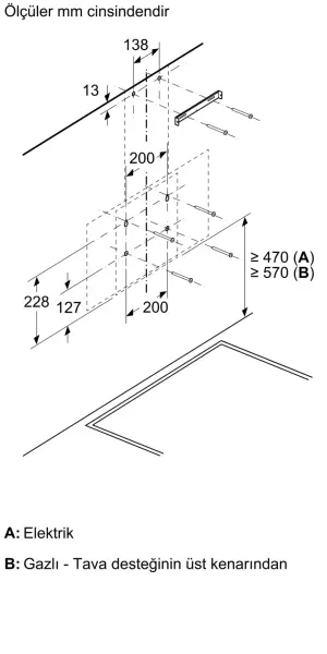 Siemens LC64KPJ70T iQ100 Duvar Tipi Davlumbaz 60 cm - görsel 8