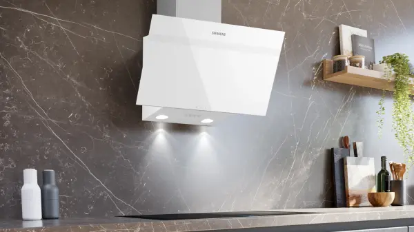 Siemens LC63KPJ20T iQ100 Duvar Tipi Davlumbaz Beyaz Cam Yüzey - görsel 2