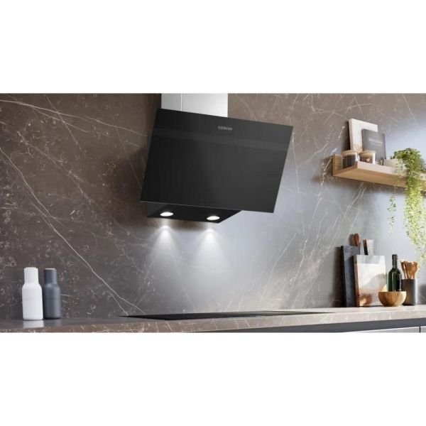 Siemens LC63KPJ61T iQ100 Duvar Tipi Davlumbaz Siyah Cam
