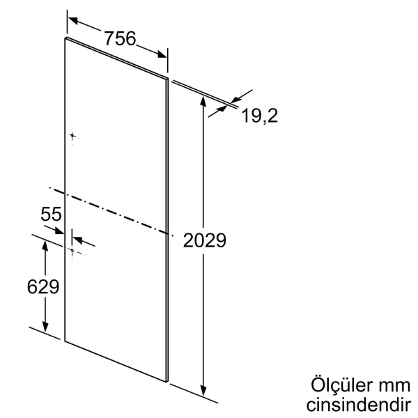 Siemens FI30Z090 Door panel - görsel 2
