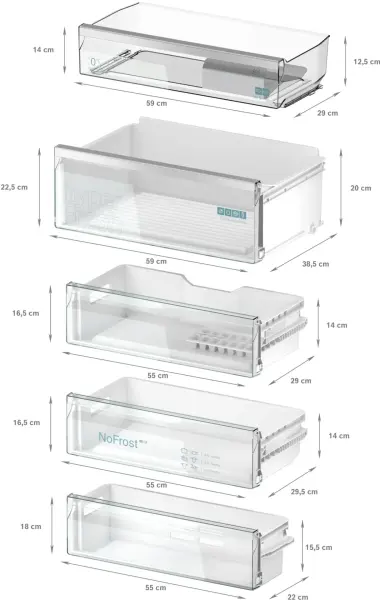 Siemens KB96NADD0 iQ500 Alttan Donduruculu Ankastre Buzdolabı - görsel 7