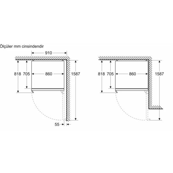 Siemens KG86PAXB0N iQ700 Alttan Donduruculu Buzdolabı - görsel 8