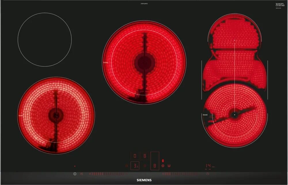 Siemens iQ500 Elektrikli Ocak 80 cm Çerçeveli Montaj
