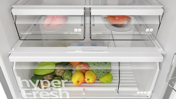 Siemens iQ500 Üstten Donduruculu Buzdolabı 186 x 75 cm Kolay temizlenebilir Inox, Total noFrost