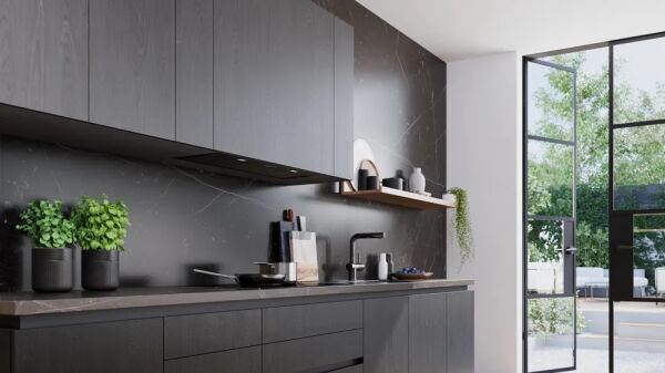 Siemens iQ700 Gömme Aspiratör 86 cm Siyah