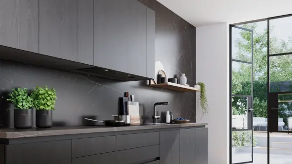 Siemens iQ700 Gömme Aspiratör 86 cm Siyah - görsel 2