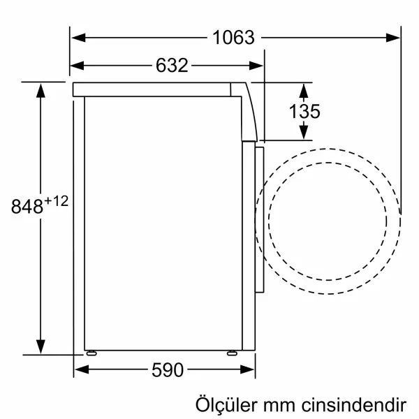 Siemens iQ500 Çamaşır Makinesi 10 kg maks. 1200 dev./dak. - görsel 5