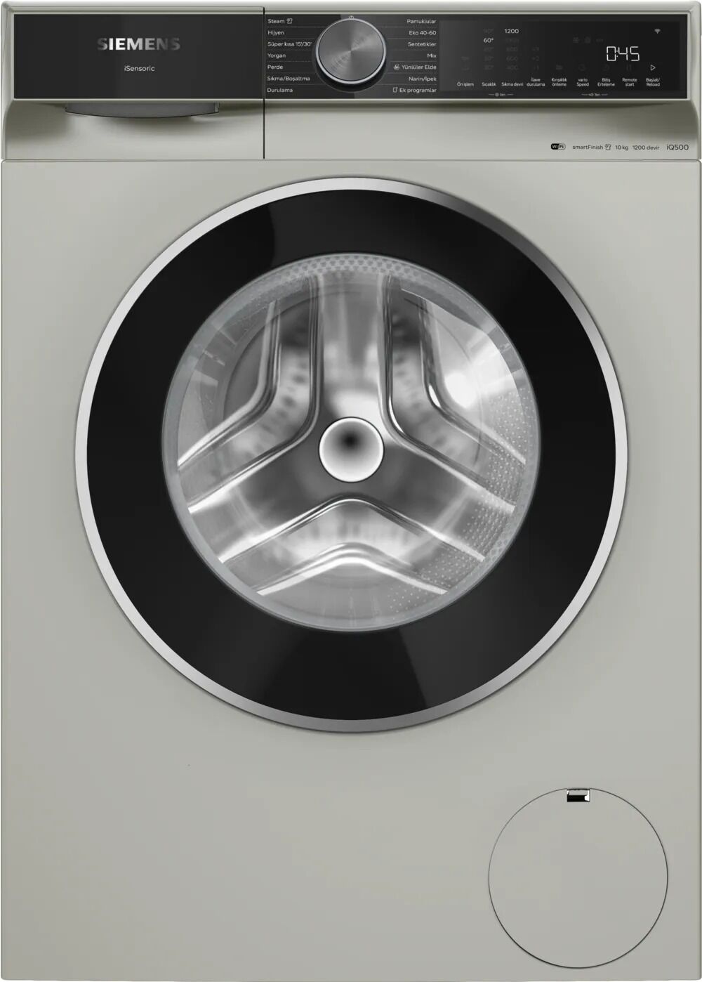 Siemens iQ500 Çamaşır Makinesi 10 kg maks. 1200 dev./dak., Gümüş