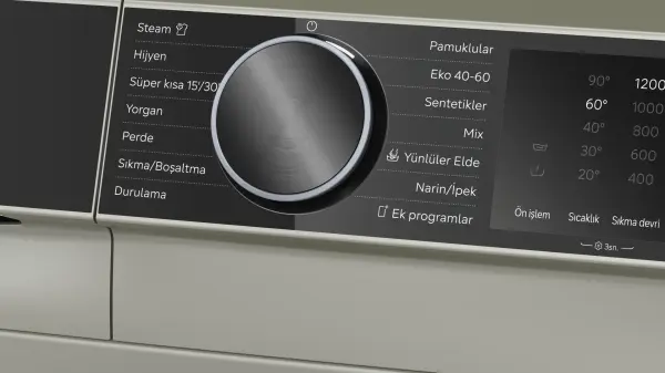 Siemens iQ500 Çamaşır Makinesi 10 kg maks. 1200 dev./dak., Gümüş - görsel 3