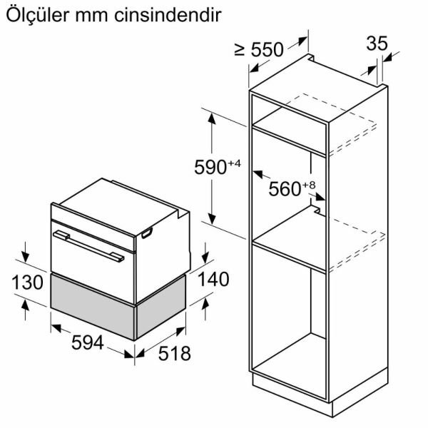 Siemens BI710C1B1 iQ700 Sıcak Tutma Çekmecesi