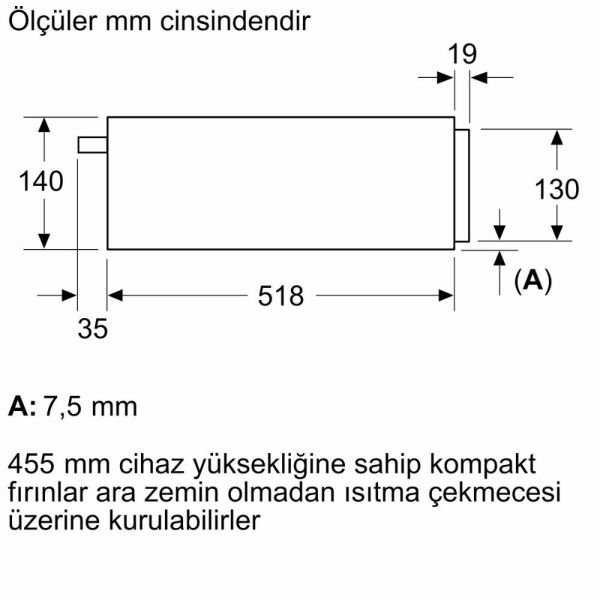 Siemens BI710C1B1 iQ700 Sıcak Tutma Çekmecesi