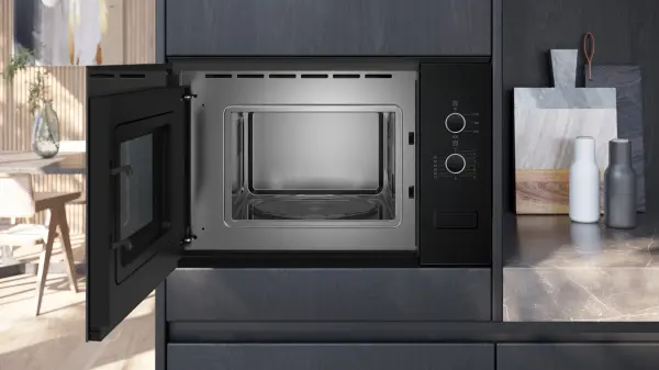 Siemens BF520LMA1 iQ300 Ankastre Mikrodalga Siyah - görsel 4
