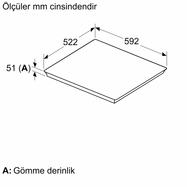 Siemens ED65KHQB1E iQ500 İndüksiyonlu Ocak 60 cm Çerçevesiz Yüzey - görsel 6