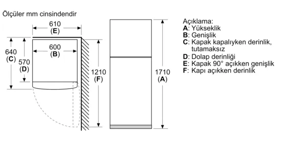 Siemens KD30NNWF0N 253 lt Beyaz Buzdolabı