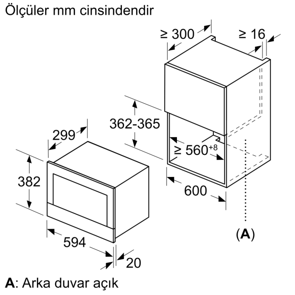 Siemens BE634LGS1 Ankastre Mikrodalga